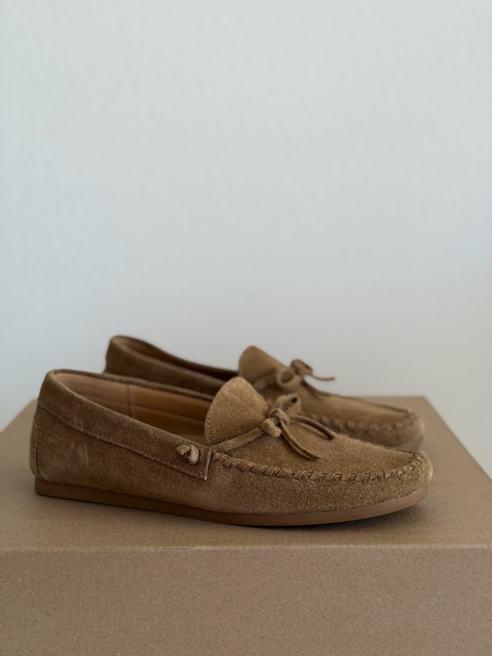 Madewell The Meadow Whipstitched Driver in Classic Desert, Size 7.5 - Picture 3 of 11